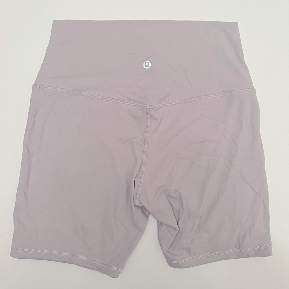 Lululemon 6 inch biker shorts - white ivory
